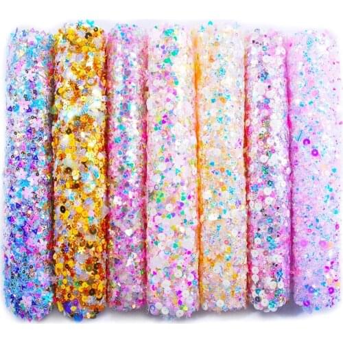Glitter Sequin Nail Art Table Mat Colorful Hand Rests Pillow For Practice Nail Art Decoration Washable Pad Pillow
