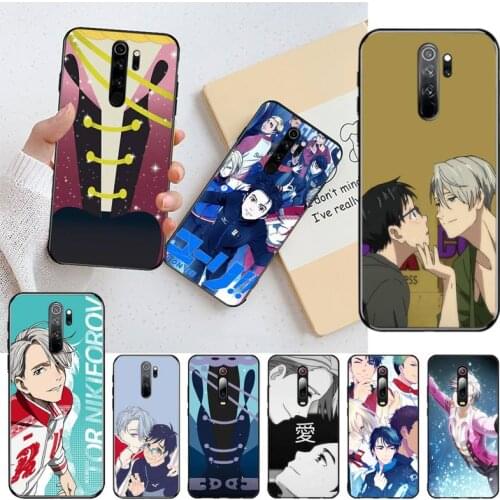 Anime Yuri on ice black Phone Case Hull for Redmi Note 9 8 8T 8A 7 6 6A Go Pro Max Redmi 9 K20 K30