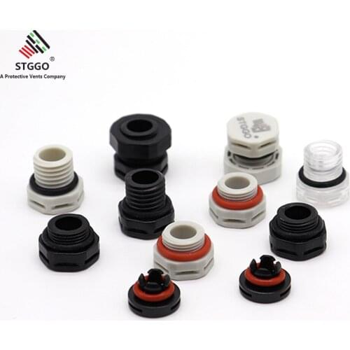 Black Air Permeable Screw in MIV-15 Thread Protective Vent Plug