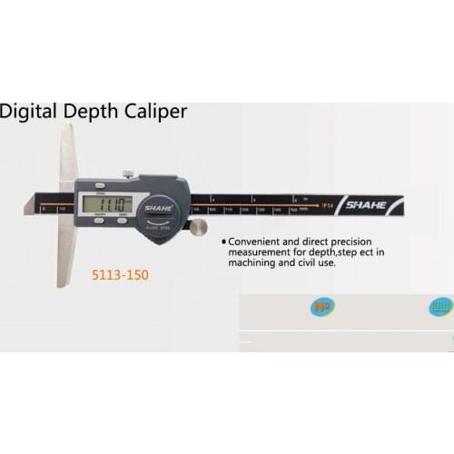 Free shipping 0-150mm Stainless Steel Digital Depth Vernier Caliper depth gauge depth caliper digital caliper depth