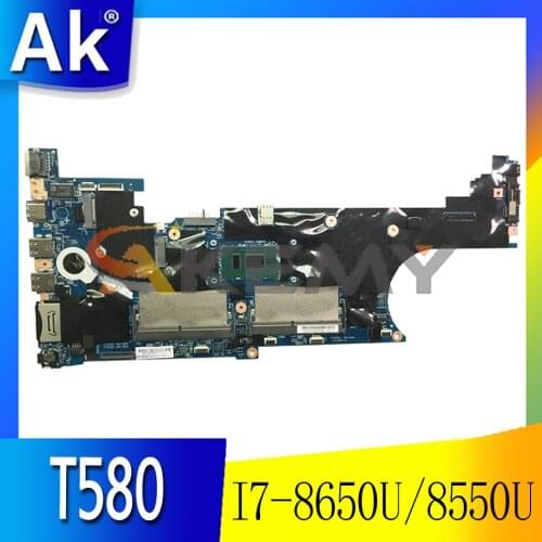 For Lenovo ThinkPad T580 P52S laptop motherboard LTS-2 17812-1 W/ CPU I7-8650U/8550U DDR4 FRU 01YR258 01YR245 Mainboard