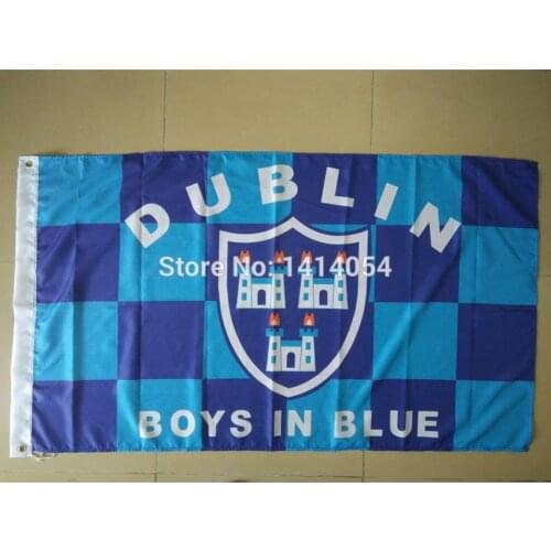 County Dublin Flag Irish State 150X90CM Banner 100D Polyester3x5 FT Brass Grommets 001, Free Shipping