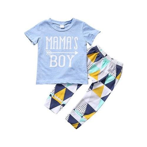 Newborn Baby Boys Tops T-shirt+ Long Pants Leggings Outfits Set Clothes Cotton