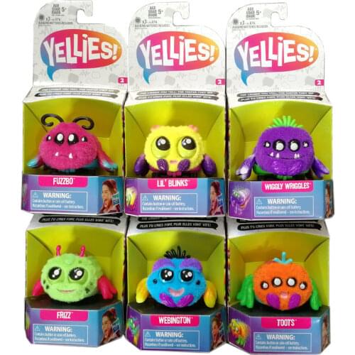 Hasbro YELLIES Toots Frizz Plush Toys Fun Electronic Voice Control Toys Cute Cartoon Animal Interactive Kids Party Plush Dolls