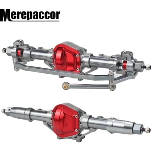 MEREPACCOR RC Car CNC Metal Front / Rear Axle for 1:10 RC Rock Crawler Car Axial SCX10