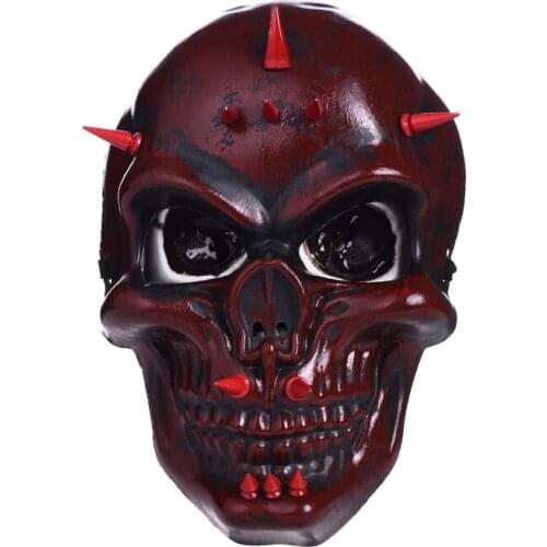 New Retro Skull Spike Mens Mask Cosplay Costume Gothic Skeleton Rivets Masks Steampunk party Decro