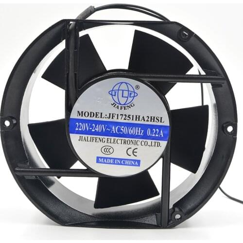 New, original, JF17251HA2HSL, AC, 220V, 50/60Hz, 0.22A, 170*170*51 fans