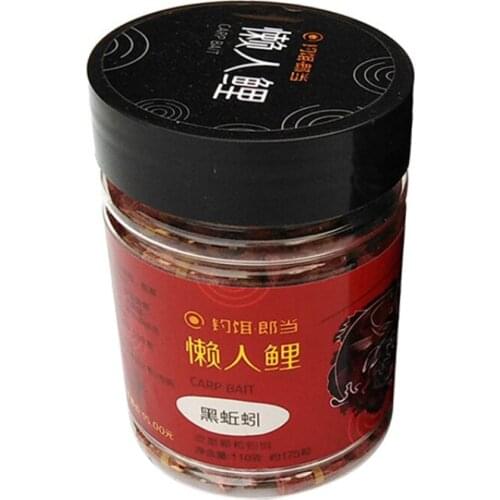 New 175pcs/box Carp Fishing Bait durable Red Worm Grain Carp Lure Smell Insect Particle With Rubber Band Fishing Accessories