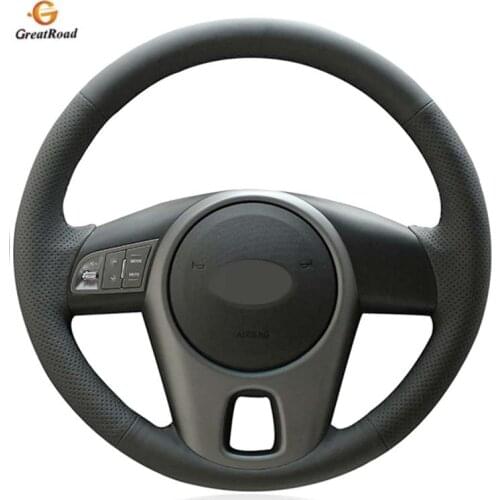 Artificial Leather car steering wheel braid for Kia Forte 2009-2014 Soul 2010-2013/Custom made automobile Steering wheel cover