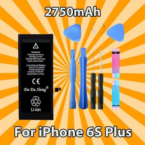 Original Da Da Xiong Battery For iPhone 6S PLUS 2750mAh Real Capacity With Machine Tools Kit Replacement Batteries