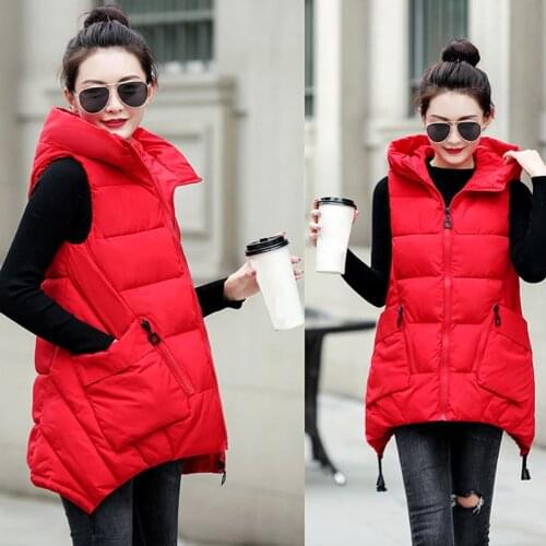 2021 Autumn And Winter Women Vest Thick New Student Cotton Coats Plus Size 5XL Lady Clothing Warm