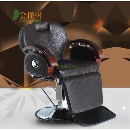 Hairdressing chair. The barber chair can be put down. Shave hair salons hairdresser haircut chair
