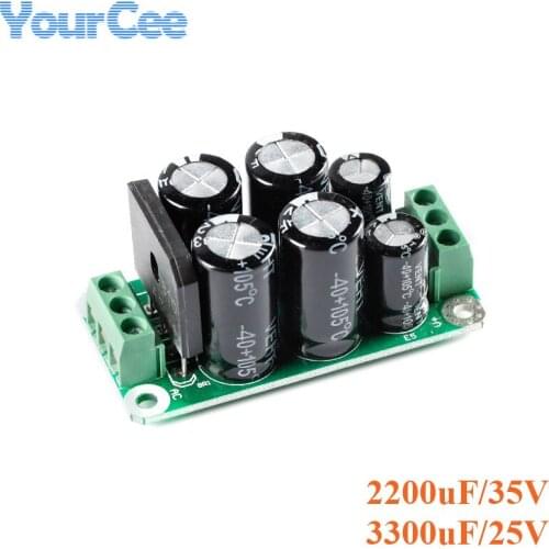 Power Amplifier Filter Board Module Dual 2200uF 35V 3300uF 25V Amplifier Rectifier Board Rectification Filter Plate