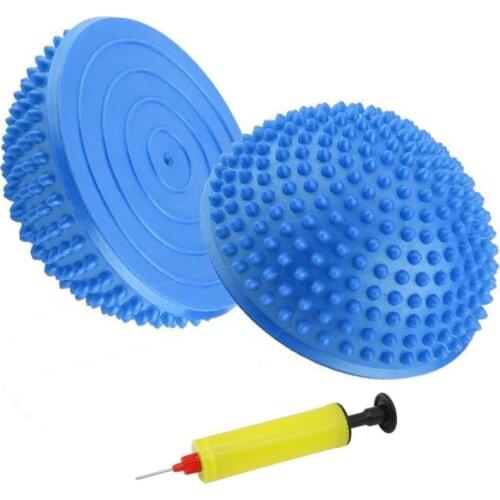 Spiky Yoga Half Ball Foot Massage Balls 16cm PVC Hedgehog Hemisphere Physical Pilates Fitness Exercise Balance Skills Training