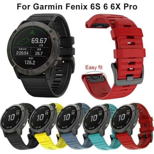 Silicone Quick Fit Watchband Strap for Garmin Fenix 5X Easyfit Wrist Band Strap For Garmin Fenix 5 Fenix 5X 5S 5S Plus Watch