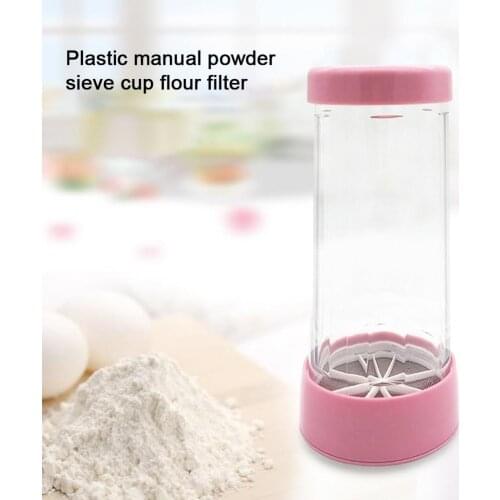 Funnel Shape Flour Sifter Fine Mesh Powder Flour Sieve Powder Dredger Shaker Seasoning Jar Manual Sieve Cup Baking Pastry Tools