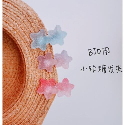 BJD doll hairpin Cute little fudge hairpin Macaron color MDD MSD SD BLYTHE small cloth 1/3 1/4 shooting props accessories