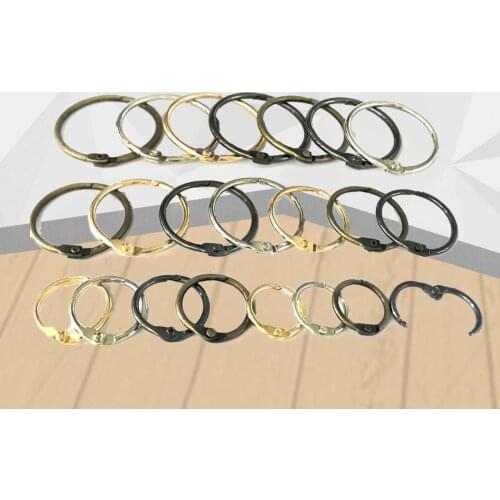 10Pcs /Lot Inner Diameter 30mm Metal Spring Gate O Ring Openable Keyring DIY For Bag Belt Strap Chain Buckles Snap Accessories