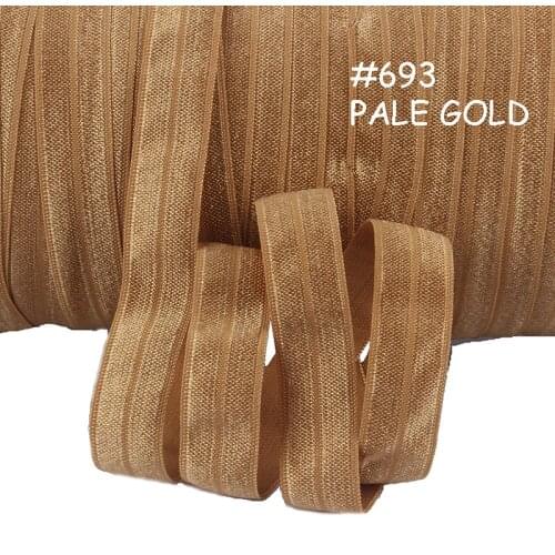 100yards per lot, 15mm nylon fold over elastic #693 color for girls hair accessory fold over elastic