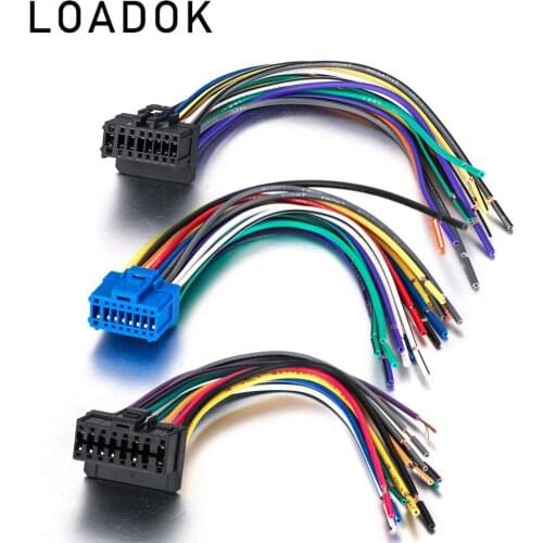 Car ISO Power Wire Stereo Radio Wiring Harness Connector Adaptor Cable for Pioneer DEH P-series 2003 16 Pin