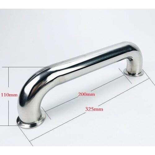 Free Shipping Tri-clamp 2''(51mm) OD64 180 degree bend pipe ,Stainless Steel304