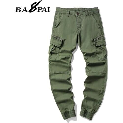 BAPAI New Mens Casual Cargo Pants Outdoor Sports Trousers Stylish and Comfortable Hip-hop Pants