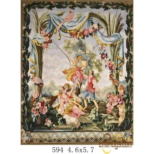 Tapestry vintage Embroidery Wool Bedroom Handmade Hanging Wall The Great Wave wool tapestry