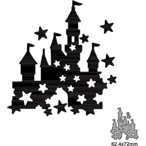 Happy Halloween Star Castle Metal Cutting Dies Stencils For DIY Scrapbooking Photo Album Season Embossing DIY Paper Cards New