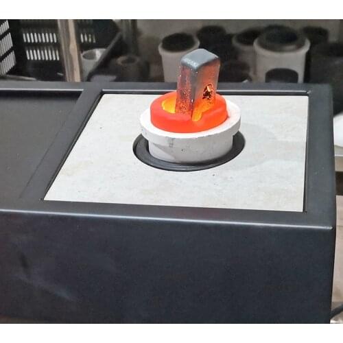 Jewelry melting Machine 220V 5KW 2kg Gold Induction Melting Furnace silver ingot making equipment mini medium frequency
