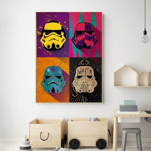 Star Wars Character Classic Movie Poster and Print Canvas Painting Wall Art Picture for Living Room Bedroom Decoration Cuadros