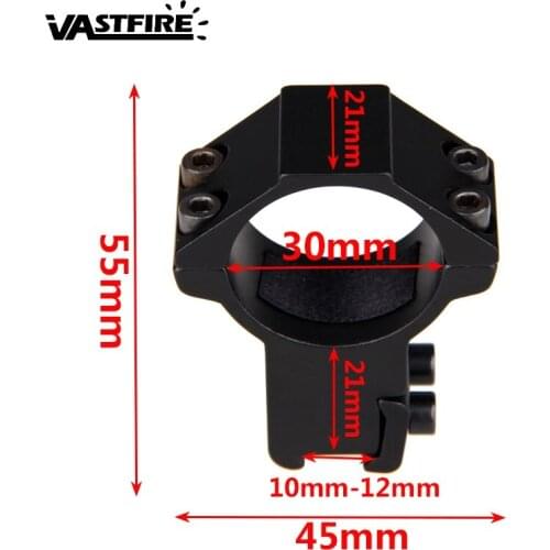 Flashlight mount Hunting High Profile 30mm Ring 11mm Dovetail Rail Scope Mount For Riflescope