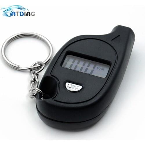 Hot sales Tire pressure Mini Keychain Portable Digital LCD 2-150 PSI Tire Tyre Wheel Air Pressure Gauge Tester Procession Tool