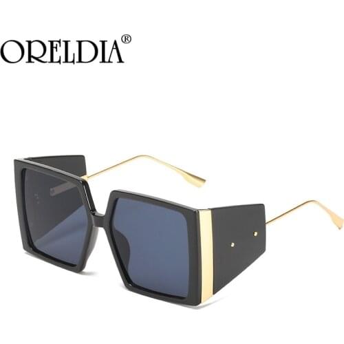 Fashion Oversized Square Sunglasses Women Luxury Big Frames Glasses Shades Eyewear Lady Brand Designer Colorful Eyeglasses UV400