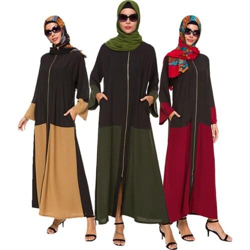 Muslim Abaya Dress Women Moroccan Kaftan Vintage Hijab Maxi Vestidos Eid Islamic Clothing Musulman Ensembles Robe djellaba jubah