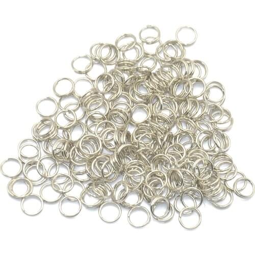 Bulk 200pcs Key Rings Split Rings Jewelry Making Accessory Phone Chain Rings