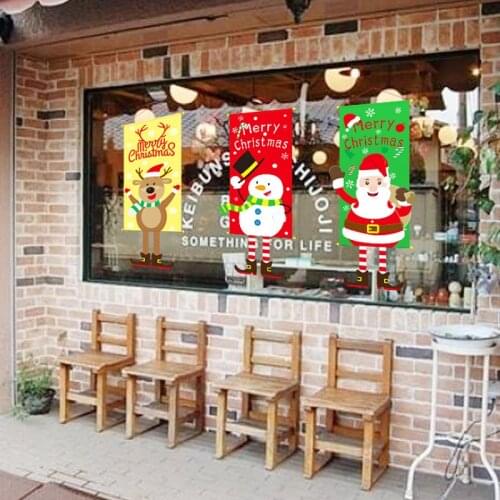 Merry Christmas Gift Porch Door Banner Hanging Ornament Christmas Decorations For Home Xmas Navidad 2020 Happy New Year 2021