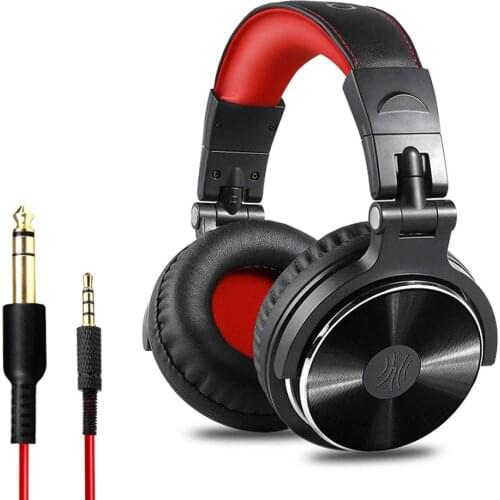 Professional Musical Instrument Monitor Headphones Wired Headset with 3.5mm & 6.5mm Audio Cables for Electrical Piano Guitar