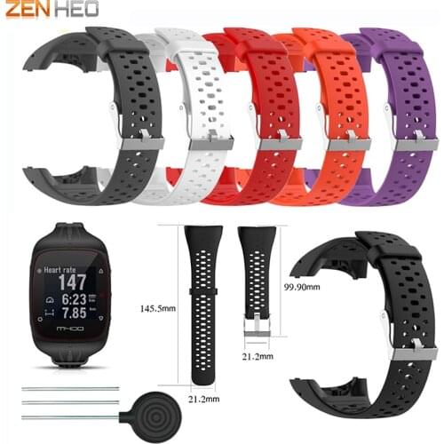 Silicone Bracelet Strap For Polar M400 M430 GPS Sports Watch Band Replacement Watchband