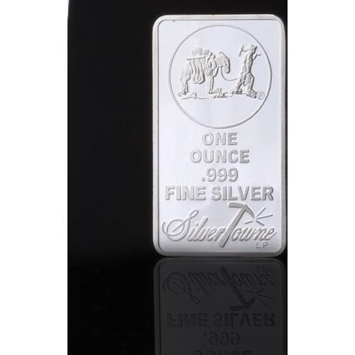 Silver Bar America One Ounce 999 Fine Silver Plated Coin Bars Souvenir Coin
