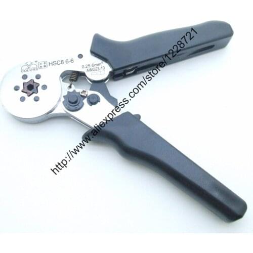 Hsc8 6-6 ferrule crimper pliers HSC8 6-6B cable end crimps tool SELF-ADJUSTABLE CRIMPING PLIER 0.25-6mm2 terminals crimping tool