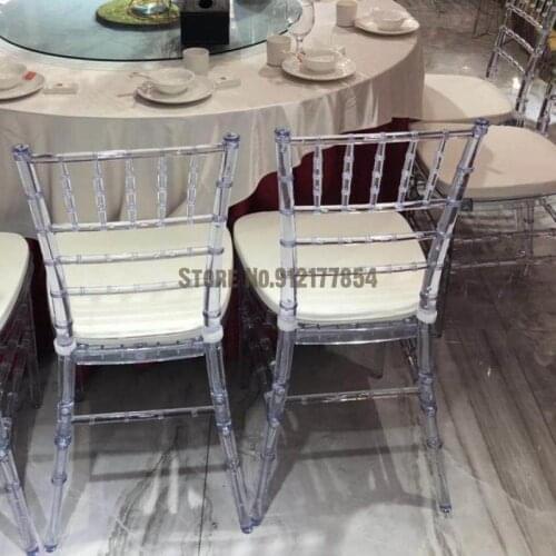 Wedding Transparent Bamboo Chair Transparent Chair Plastic Crystal Chair Transparent Stool Acrylic Chair Dining Chair Wedding Ch