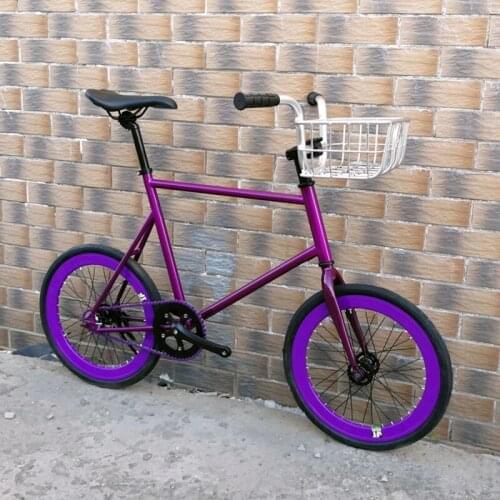 METTLER Fixed Gear 20 Inch Bicycle Backward Riding Single Speed Student Mini BMX High Carbon Steel Frame 25.4mm Stem Seatpost