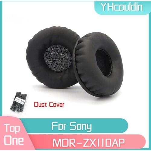 YHcouldin Earpads For Sony MDR-ZX110AP MDR ZX110AP Headphone Replacement Earpads Velvet Ear Pad