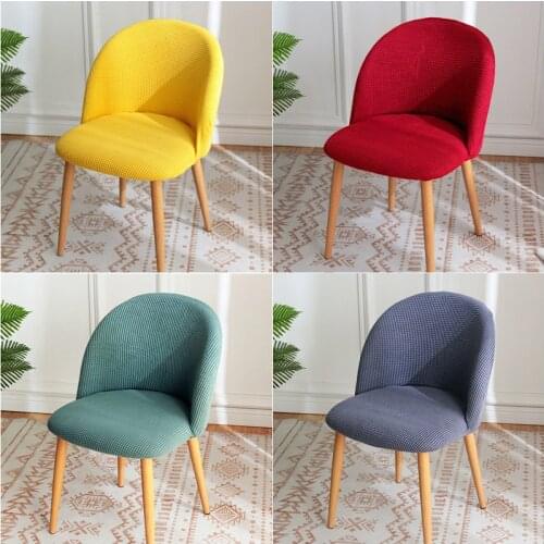 1/2/4/6pcs Curved Back Chair Covers Duckbill Polar Fleece Chair Cover Low Back Seat Slipcover Hotel Bar Office Home Decor