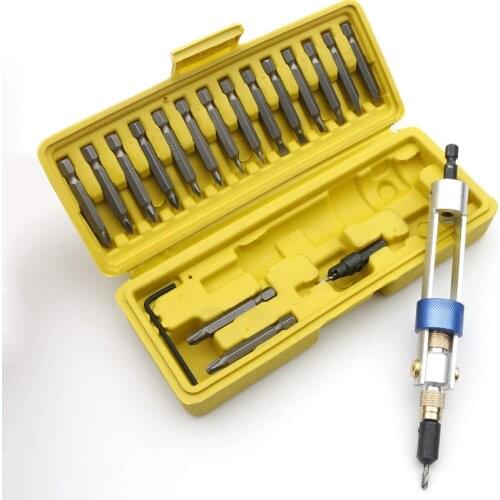 20 PCS Half Time Drill Driver Set Drill Driver Kit Screw Bit Set High Speed Alloy Steel Head Repair Tool Kits With Portable Box