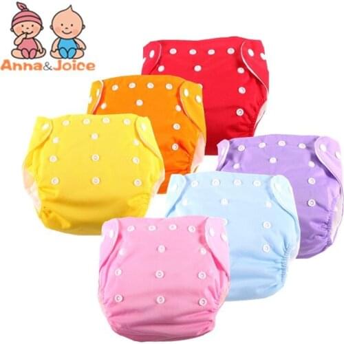 30pcs/Lot Baby Diapers Washable Reusable Nappies Grid/Cotton Training Pant Baby Fraldas Winter Summer Version Diapers