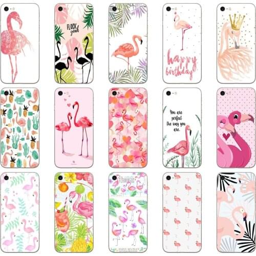 37DD Hot Flamingo Phone Cases Summer Flamencos Soft Silicone Cover Case for iphone 5 5s se 6 6s 8 plus 7 7 Plus X XS SR MAX case