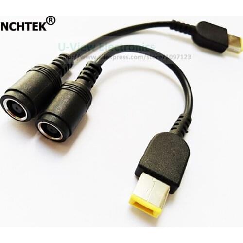 NCHTEK DC 7.9x5.5mm Female To Quadrate Square Tip Power Charger Cable For Thinkpad X1 CARBON YOGA 13/Free DHL Shipping/100PCS