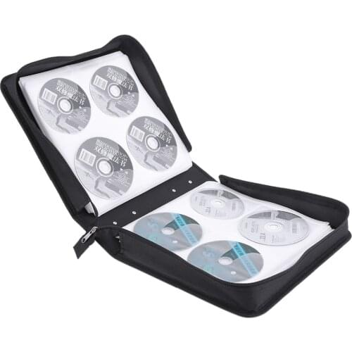 PU Leather 400 Pieces Disc CD DVD Storage Holder Carry Case Bag Organizer Solution Binder Book Sleeves Carrying Bag Dropshipping
