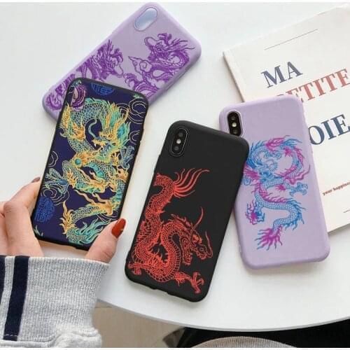 Dragon Case For Honor 20 10 9X 9C Huawei P Smart 2019 2021 P20 P30 Pro P40 Lite E Y8P Y7P Y9 Prime Y7 Y6 Mythical Animal Cover